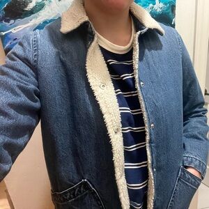 Women’s J. Crew Denim Fleece-Lined Jacket